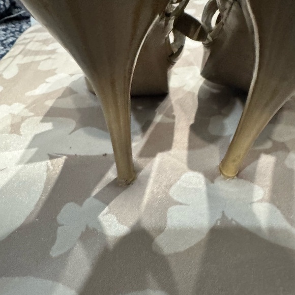 Yves Saint Laurent Women's Tan Heeled Sandals - Picture 6 of 9